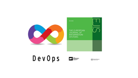 Abbildung des Devops Zeichen und European Journal of Information Systems (EJIS)