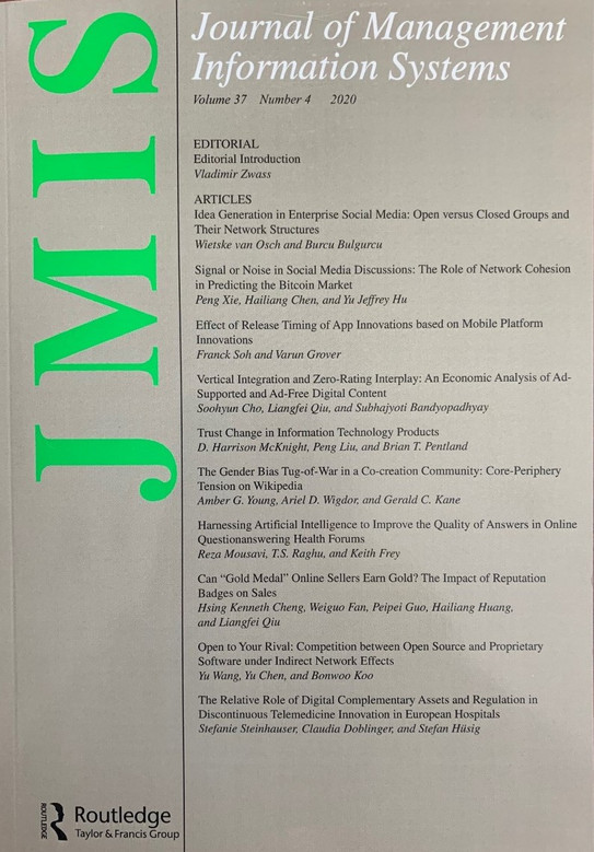 Cover Page von JMIS Journal