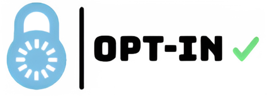 Logo, das ein Schloss mit Ladekreis, den Schriftzug "OPT-IN" sowie ein Häkchen dahinter zeigt